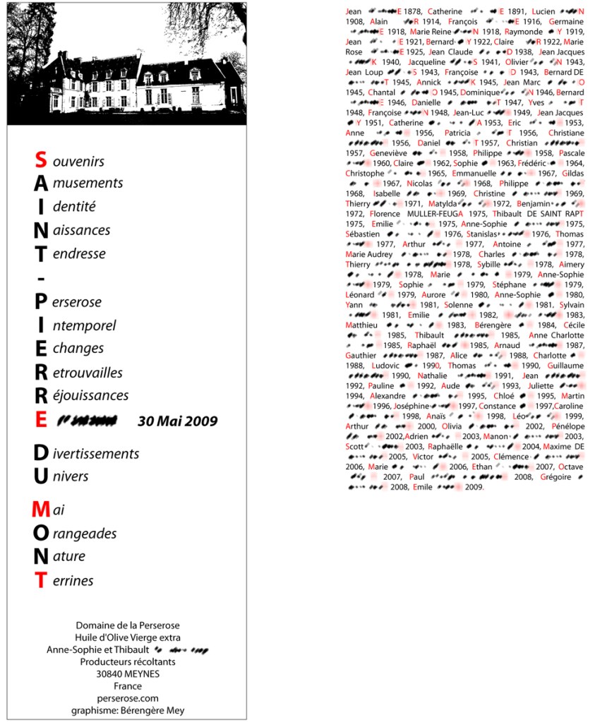 FETE ROUGE_ETIQUETTE OLIVE